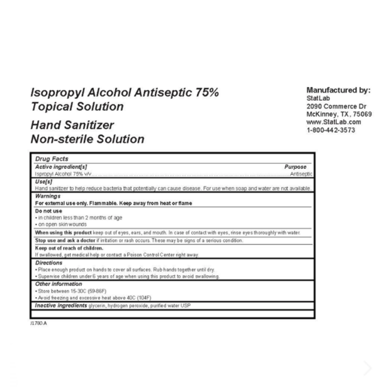 COVID-19 Liquid Hand Sanitizer IPA Lab Supplies Liquid Hand Sanitizer IPA COVID-19 Lab Supplies