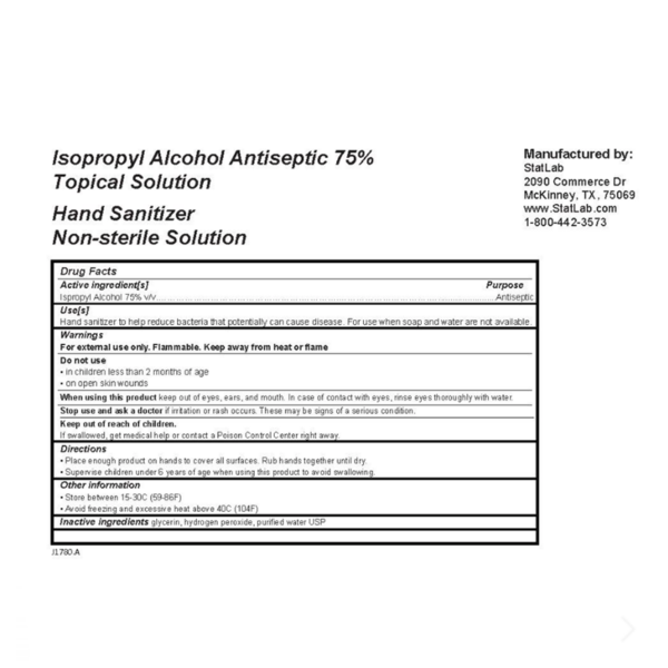 Liquid Hand Sanitizer IPA COVID-19 Lab Supplies