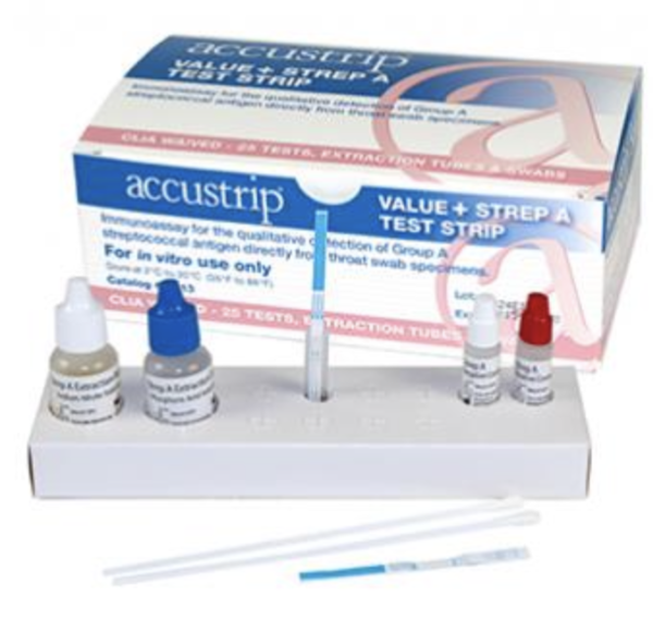 Strep A Value+ Test Strip POINT OF CARE Lab Supplies
