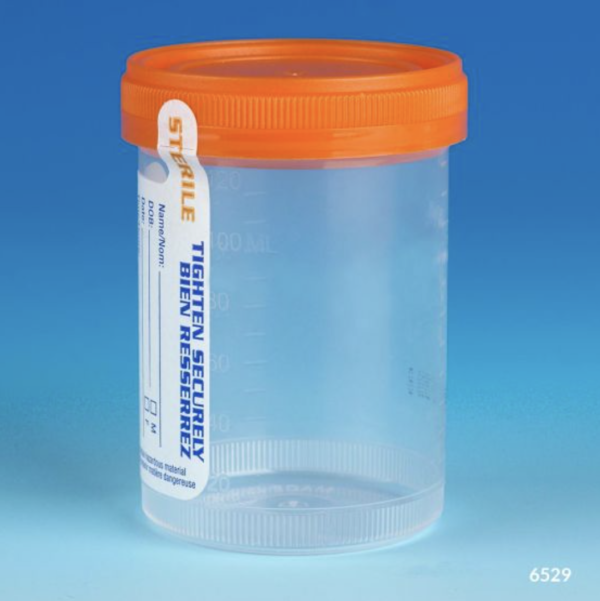 Leak Resistant Containers with Patient ID Label CONTAINERS Lab Supplies