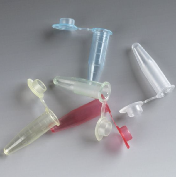 0.6mL PCR Tubes with Attached Flat Cap LABWARE Lab Supplies